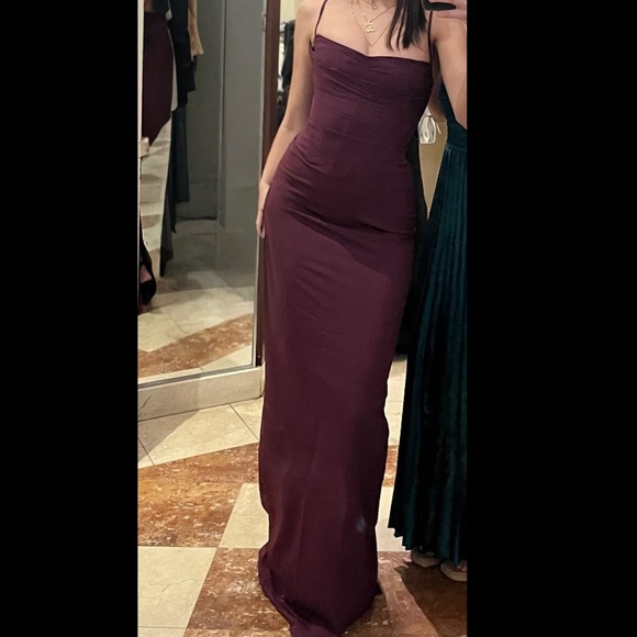 HOUSE OF CB Lani Corset Maxi Dress – XS (A/C Cup) – Merlot - Picture 2 of 6